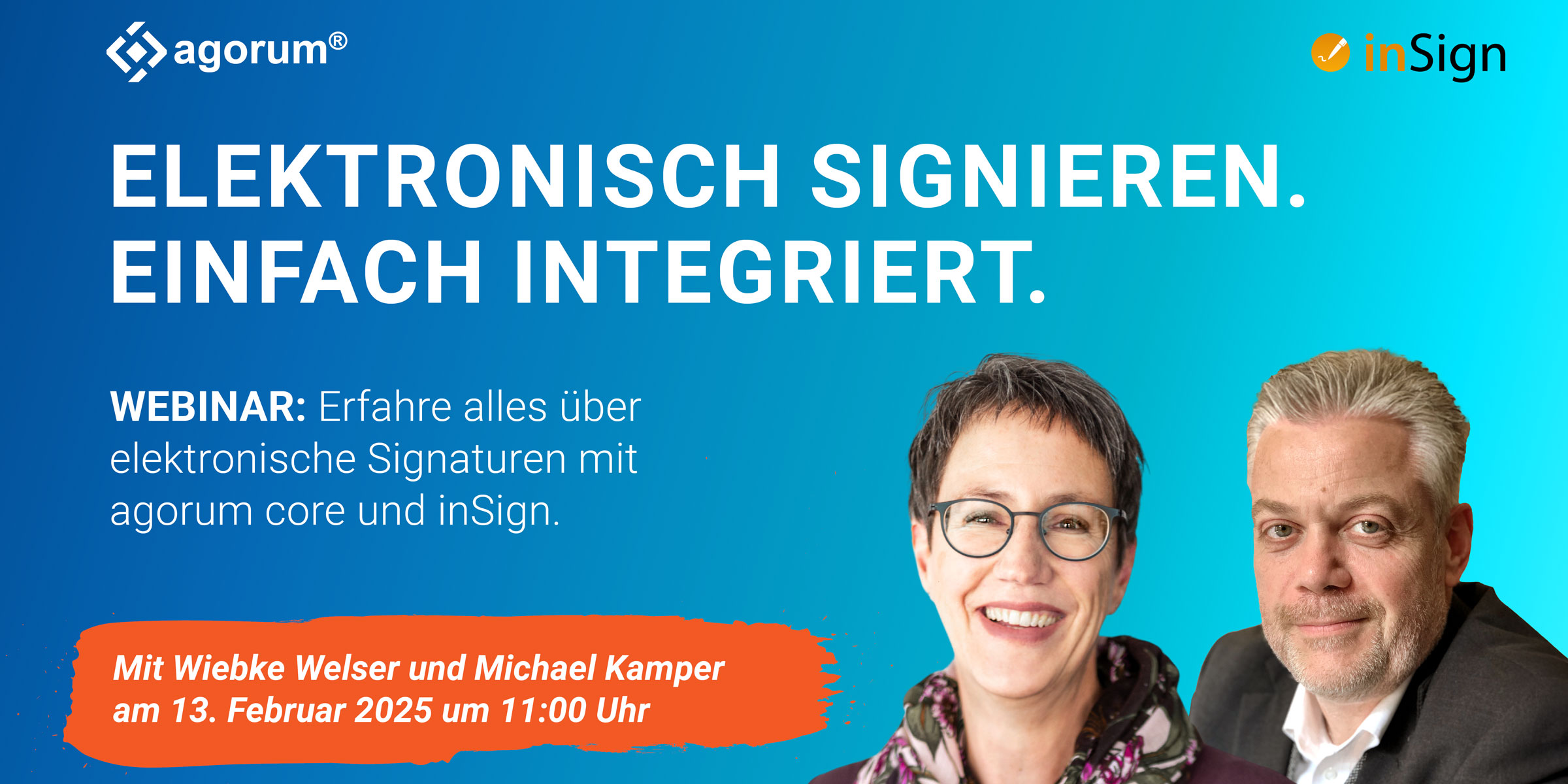 Webinar: Elektronisch signieren. Einfach integriert.